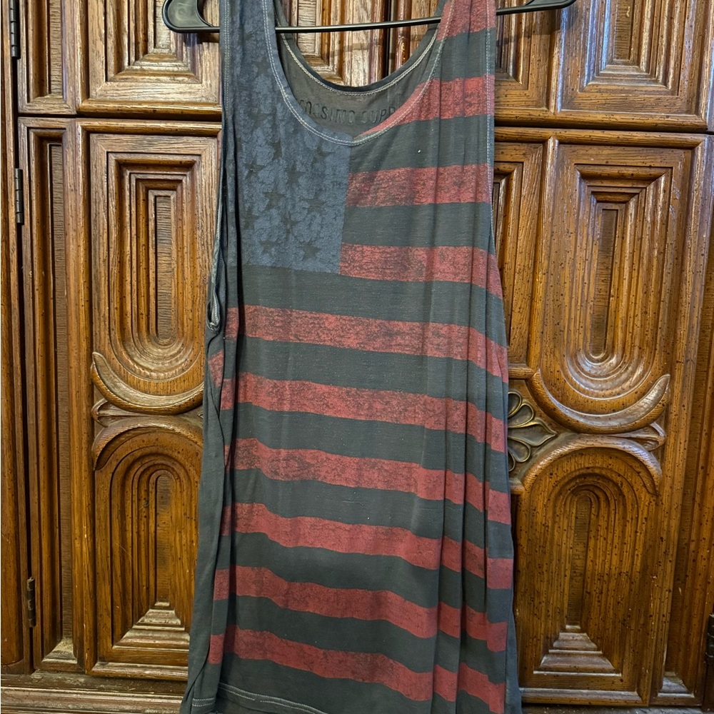 Mossimo Supply Co. Blue and Red Tee